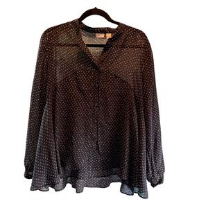 Chicos Button Blouse Size L, 12 (2)‎